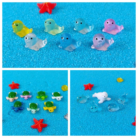NIBERDA seashell turtles enhance fairy gardens and micro tanks