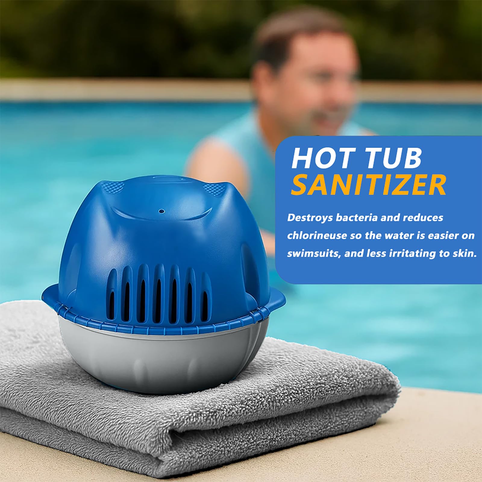 NICEBITT Frog Ease Floating System replacement cartridge helps balance hot tub water.