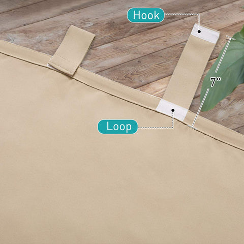 NICETOWN thermal insulated drape enhances privacy and energy efficiency on porches.