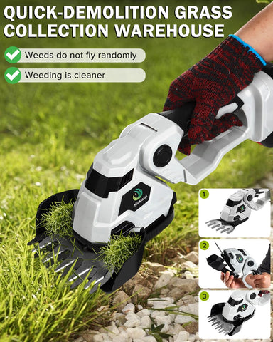 Nicklaua high power copper core motor enables effortless pruning of dense hedges.