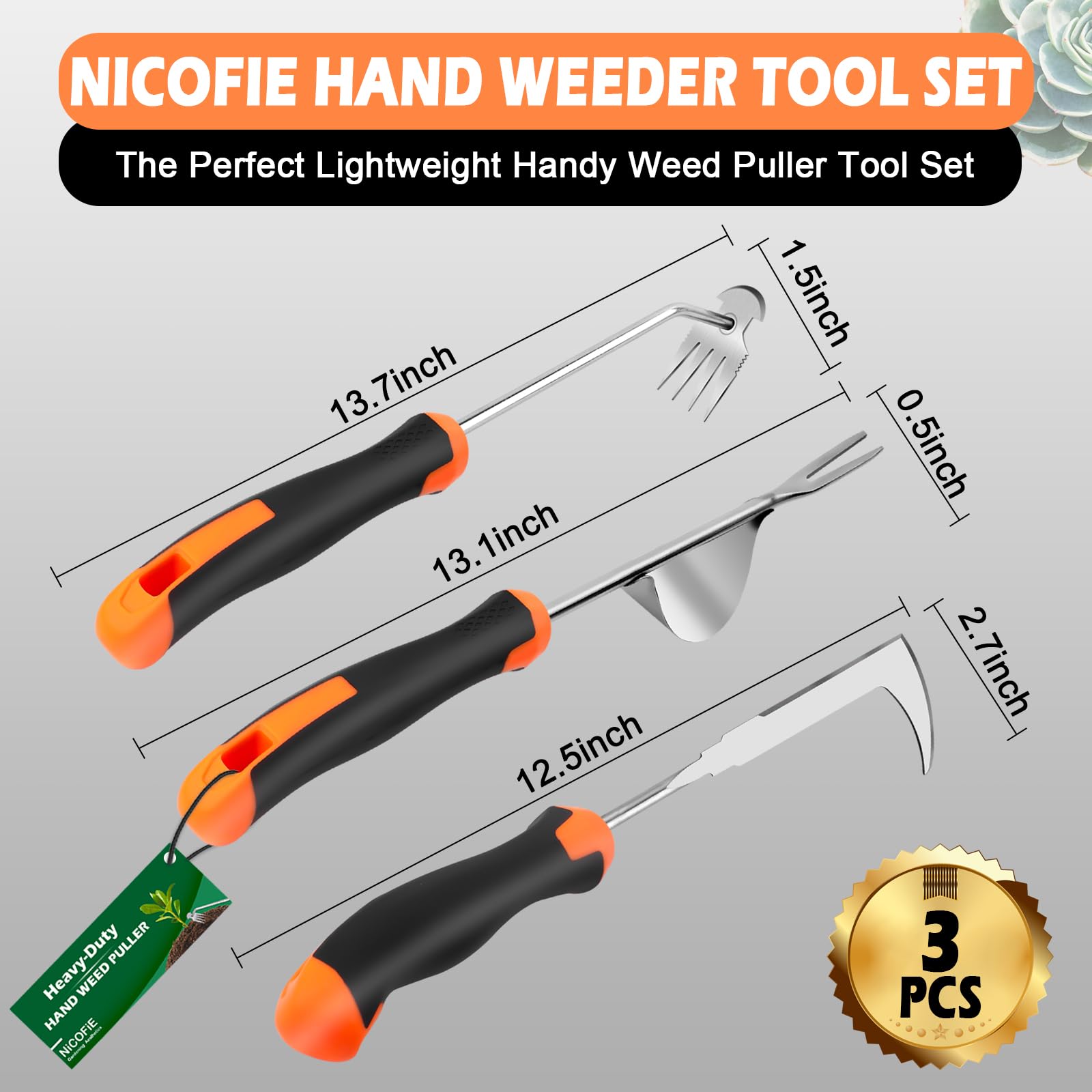 Nicofie 2026 13-inch length enables precise reach and easy storage