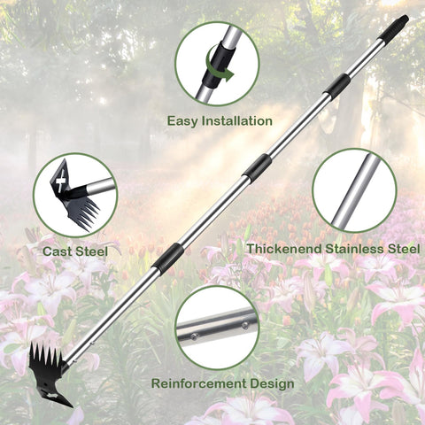 NICOFPHY cast-steel weed head delivers durability and rust resistance