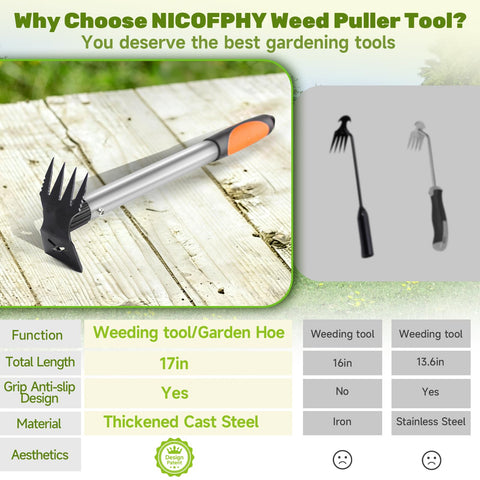 NICOFPHY weed puller ready to use right out of the package.