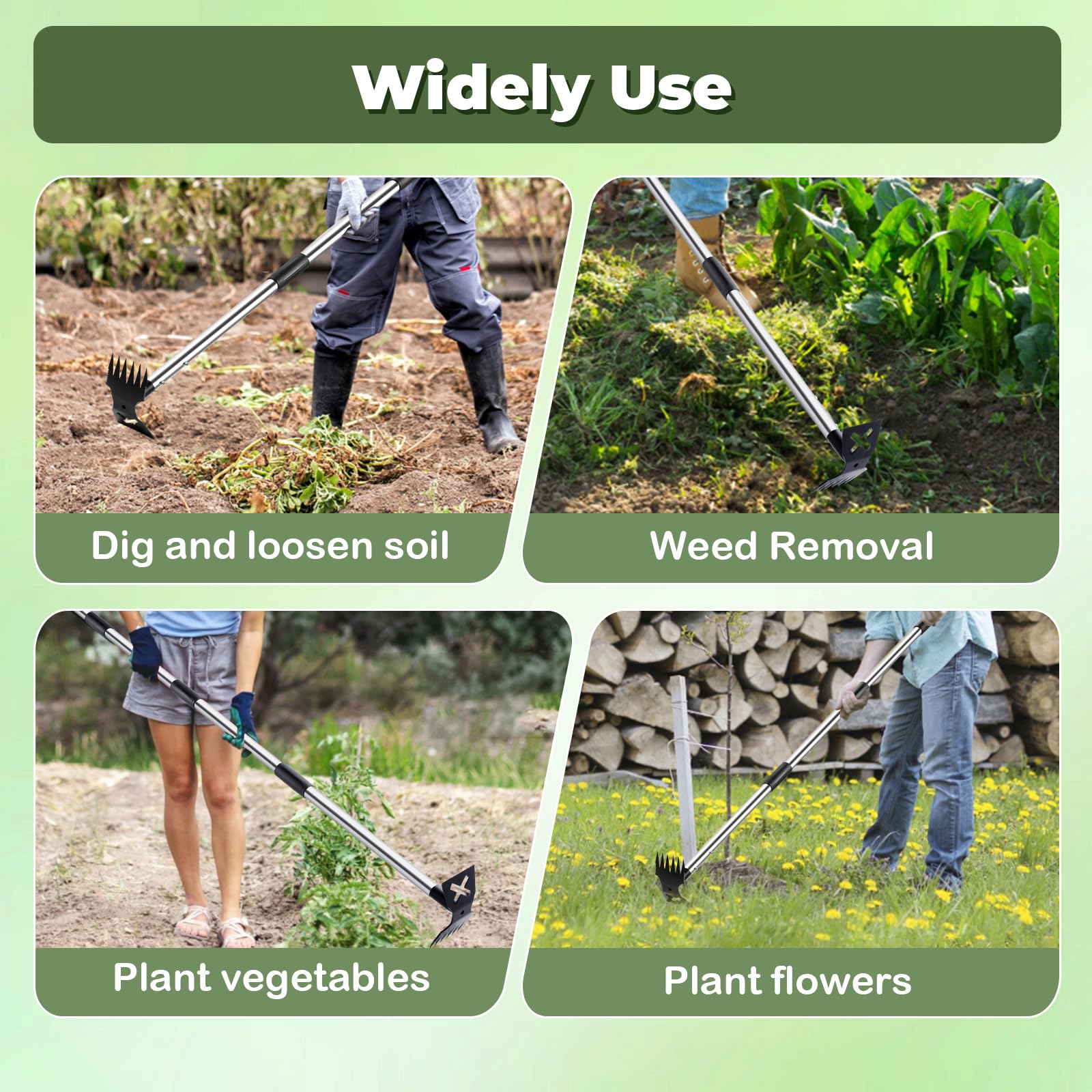 NICOFPHY yard-friendly tool suited for lawn, patio, and small farm tasks