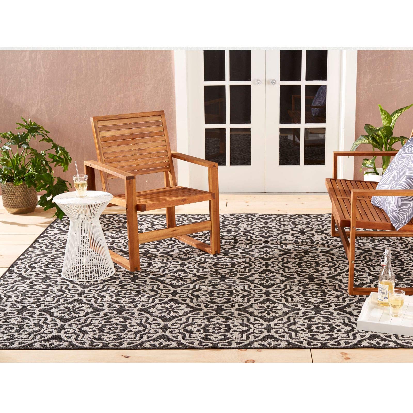 Easy-care polypropylene resists wear while maintaining color.