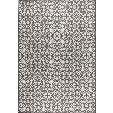 Textured weave of Danica rug underfoot for indoor or patio comfort.
