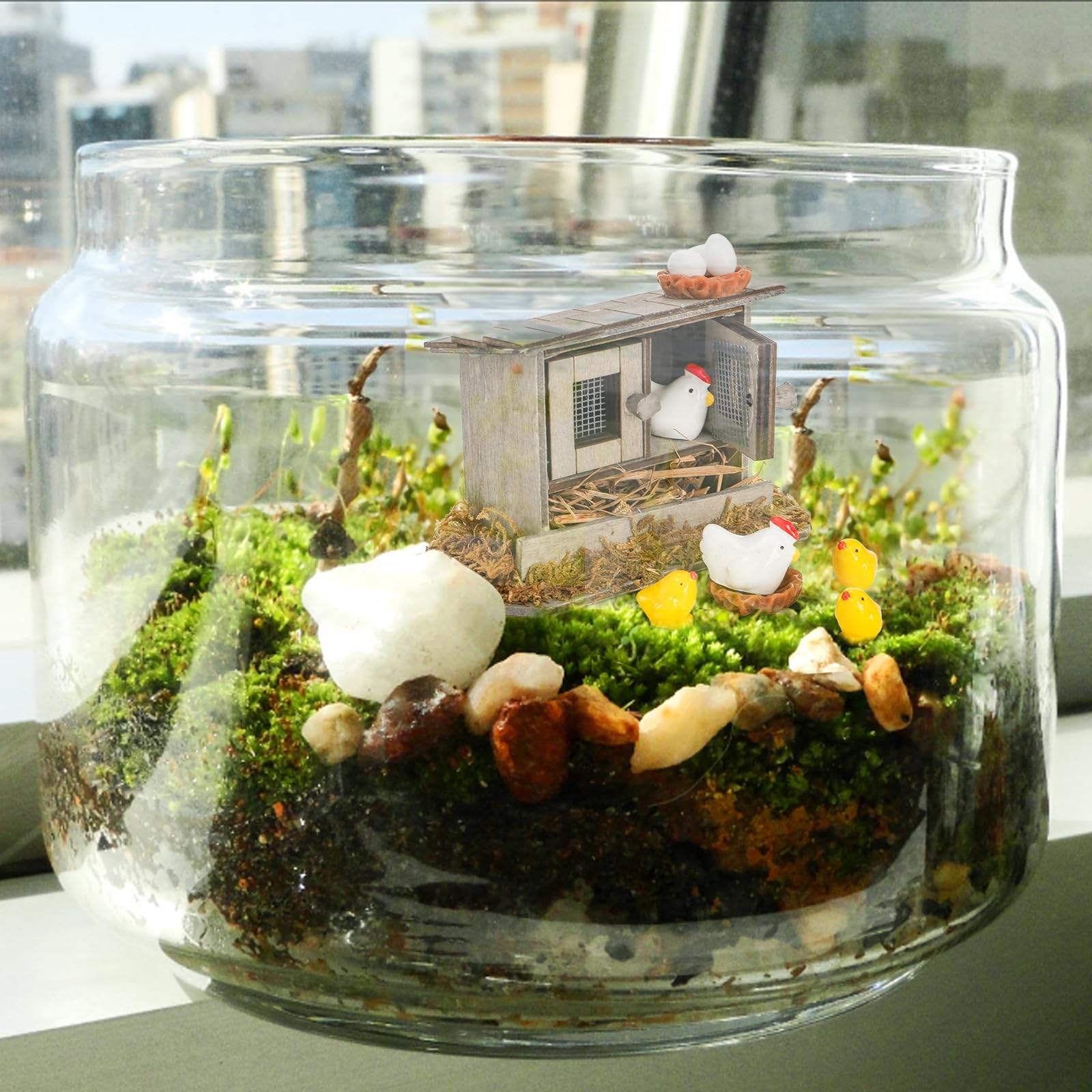 Nicunom DIY farm set supports creative play and decorative layouts.