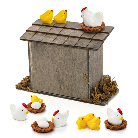 Nicunom miniature eggs enhance realism in fairy gardens and crafting projects.