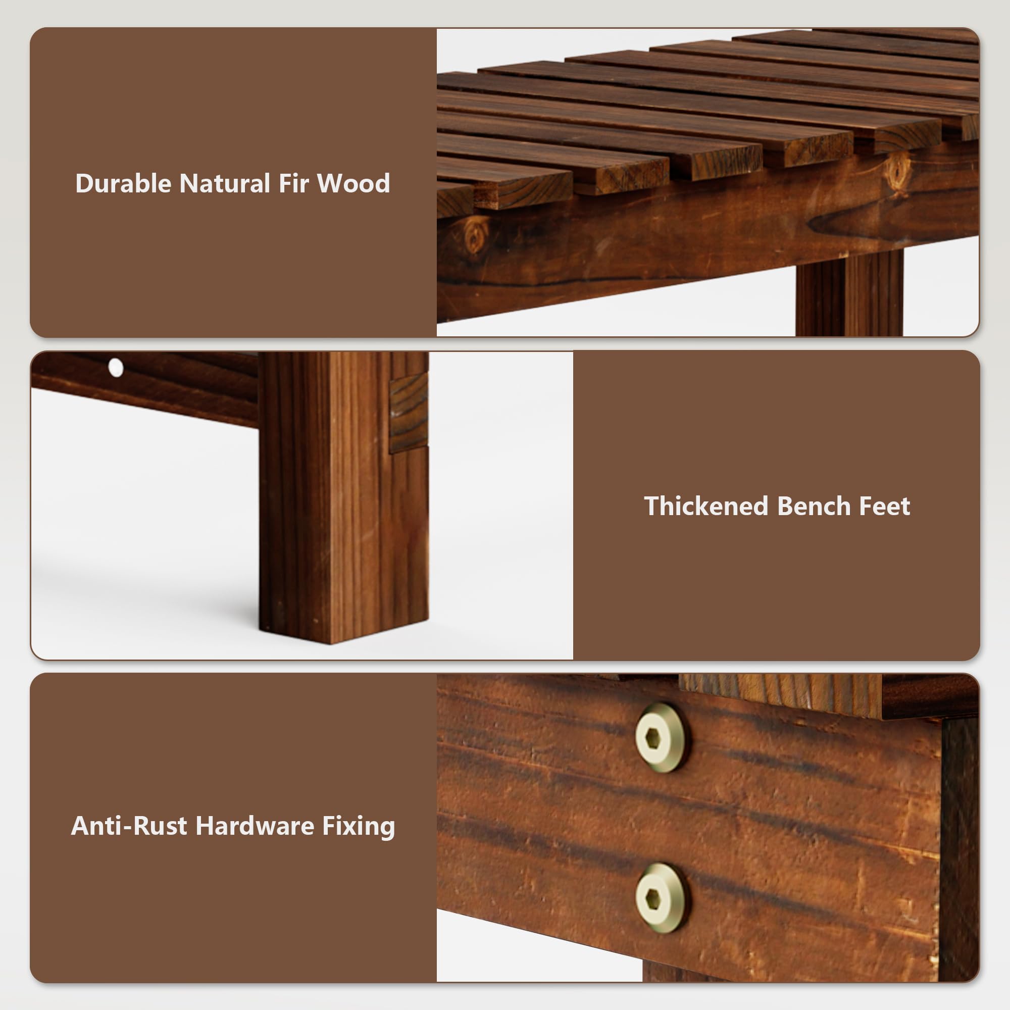 Nidouillet multi-use bench doubles as plant stand or outdoor storage