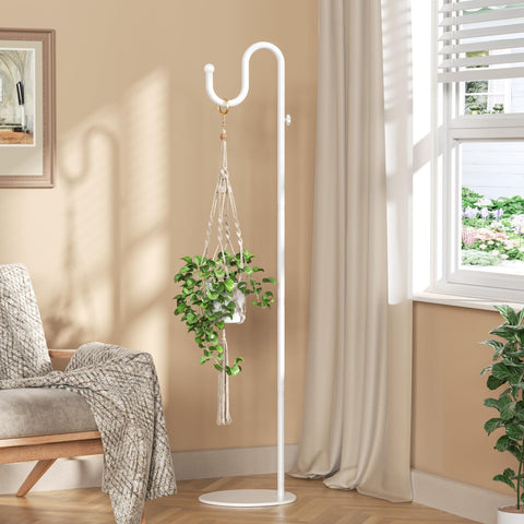 Niffgaff heavy-base provides wind-resistant support for hanging plants and wind chimes.