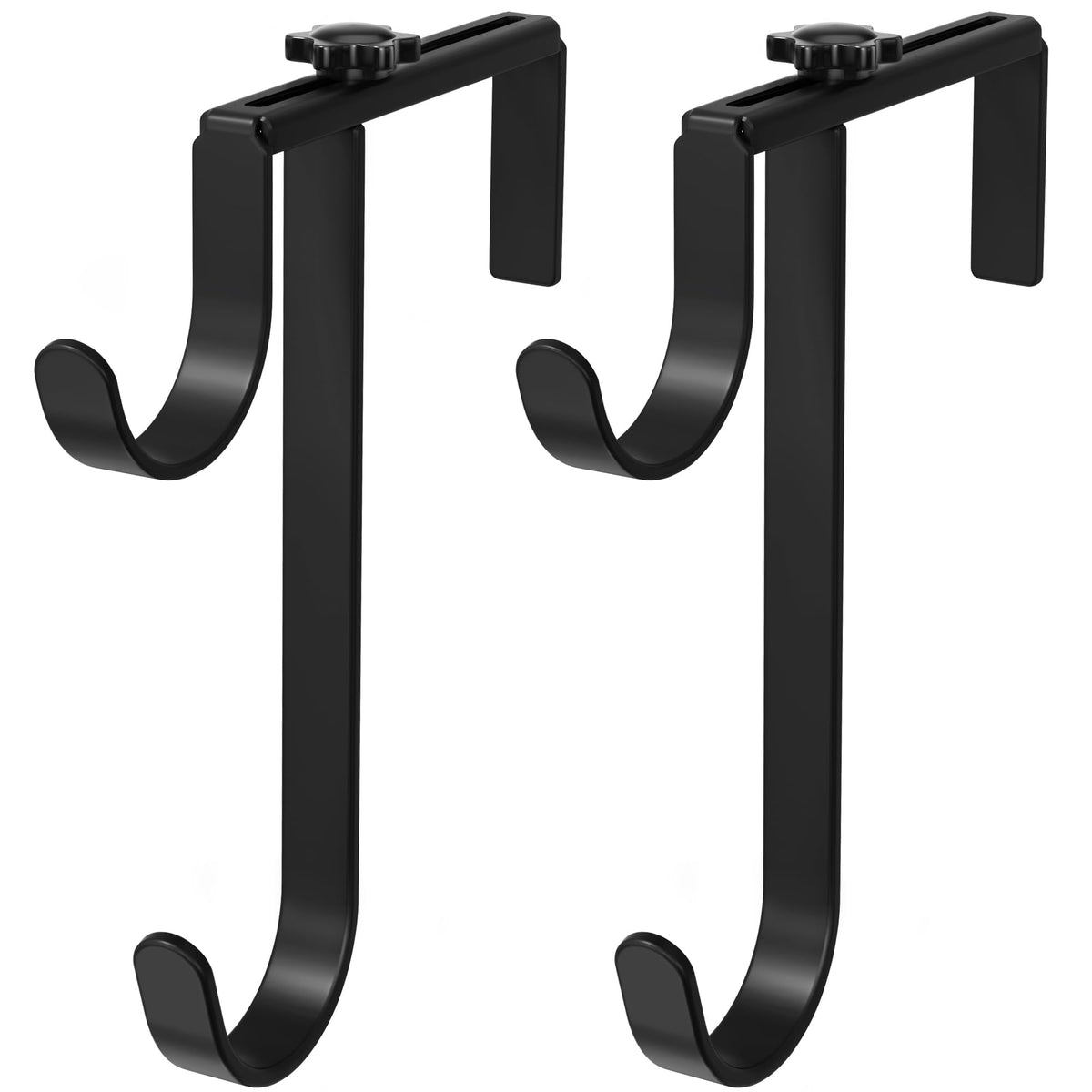 Niffgaff double pool pole hooks mounted on fence keep poles neatly stored.