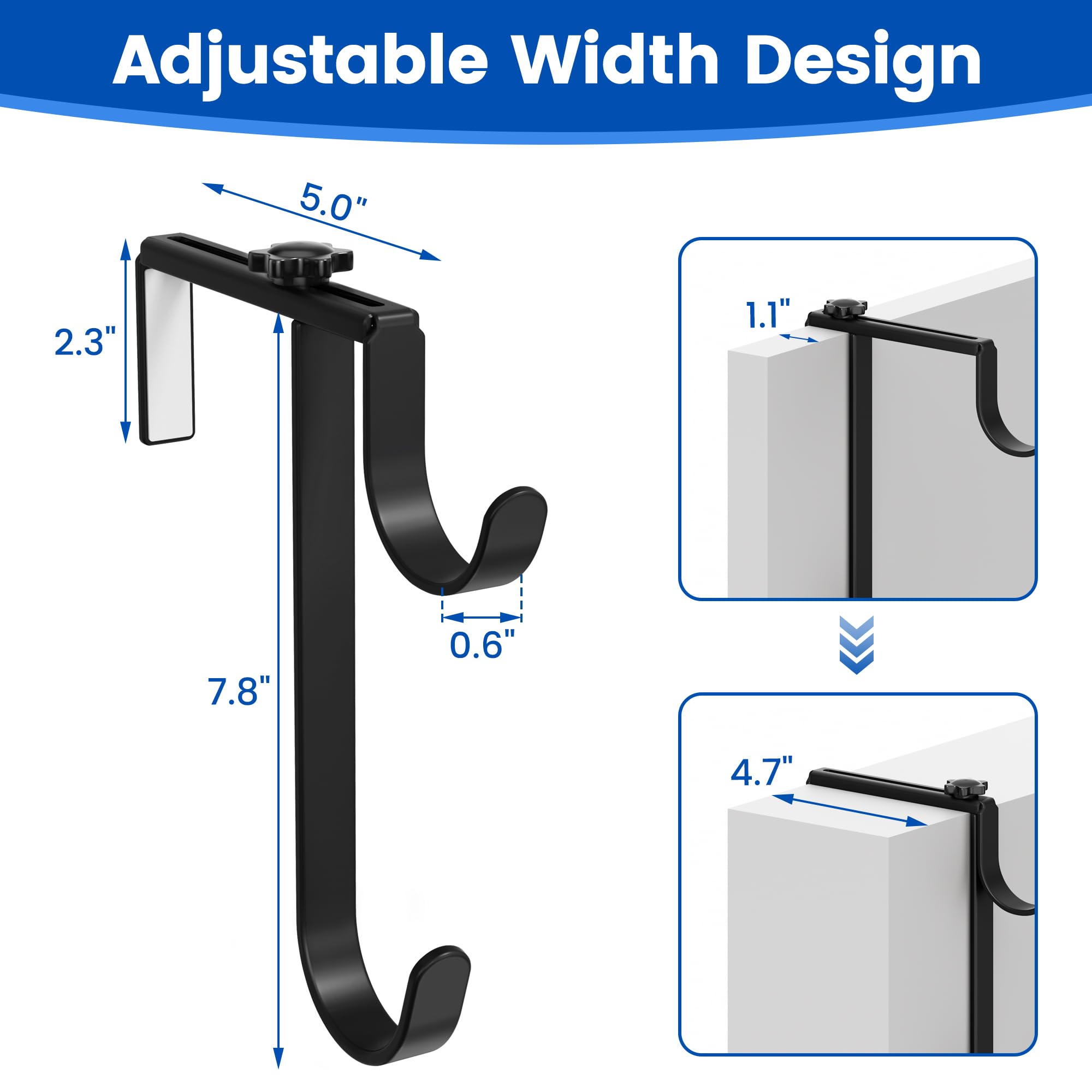 Niffgaff easy-install pool hook on fences around patios keeps gear organized.