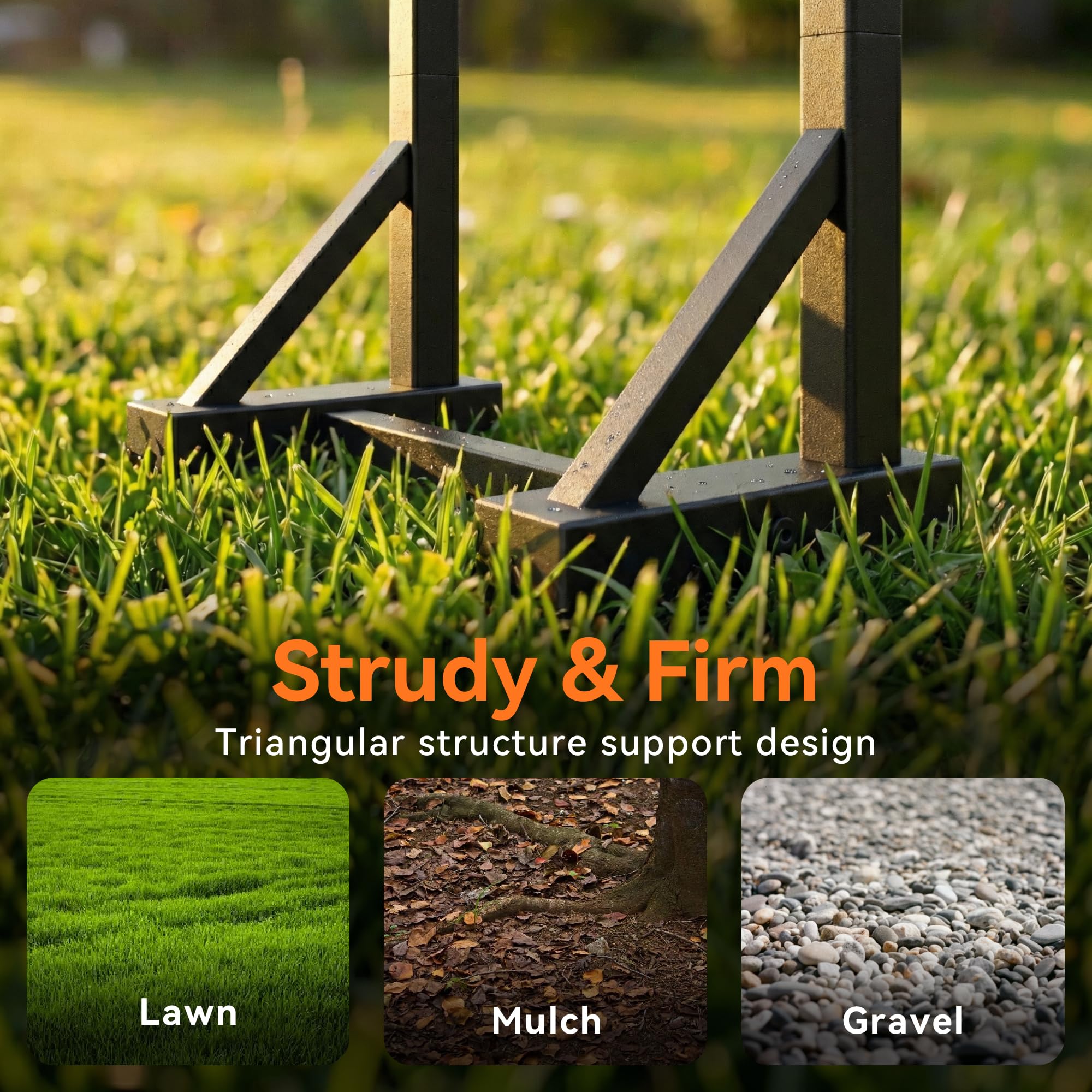 Niffgaff garden hose holder stand ideal for outdoor yard use.
