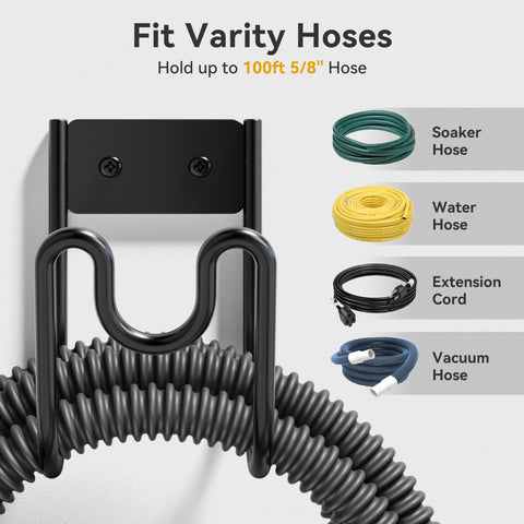 Niffgaff heavy-duty hose rack supports long hoses and heavy daily use