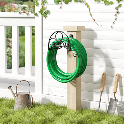 Niffgaff heavy-duty cradle prevents kinks and protects hoses during use.