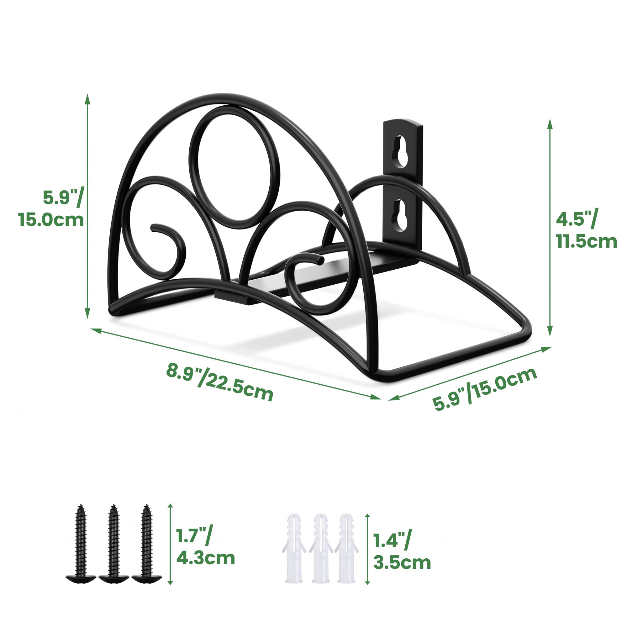 Niffgaff outdoor storage solution protects hoses from ground wear and weather.