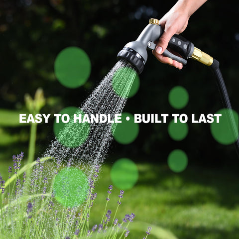 Nifty Grower three-quarter brass fittings with valve prevent drips