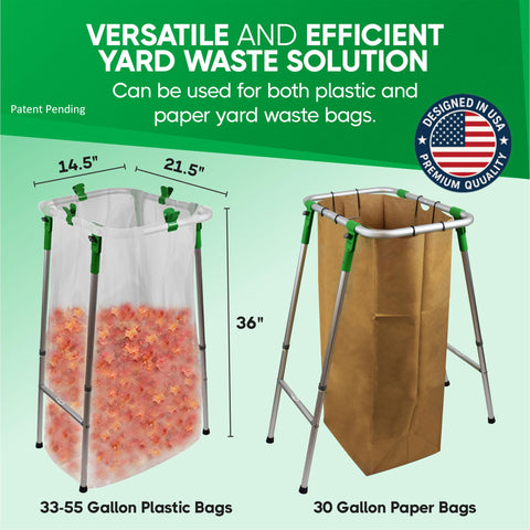 NiftYard heavy-duty leaf bag clips secure bags and prevent tearing.