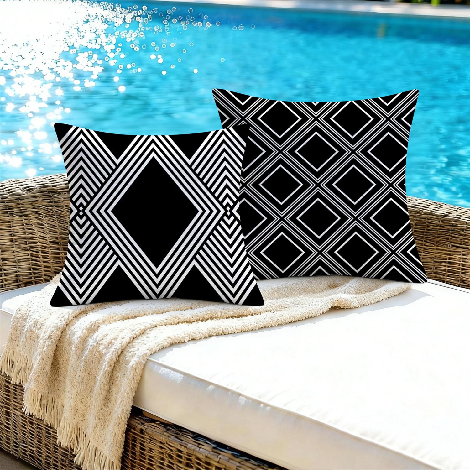 Nightwish hidden zipper closure provides a clean, seamless look on a pillow cover.