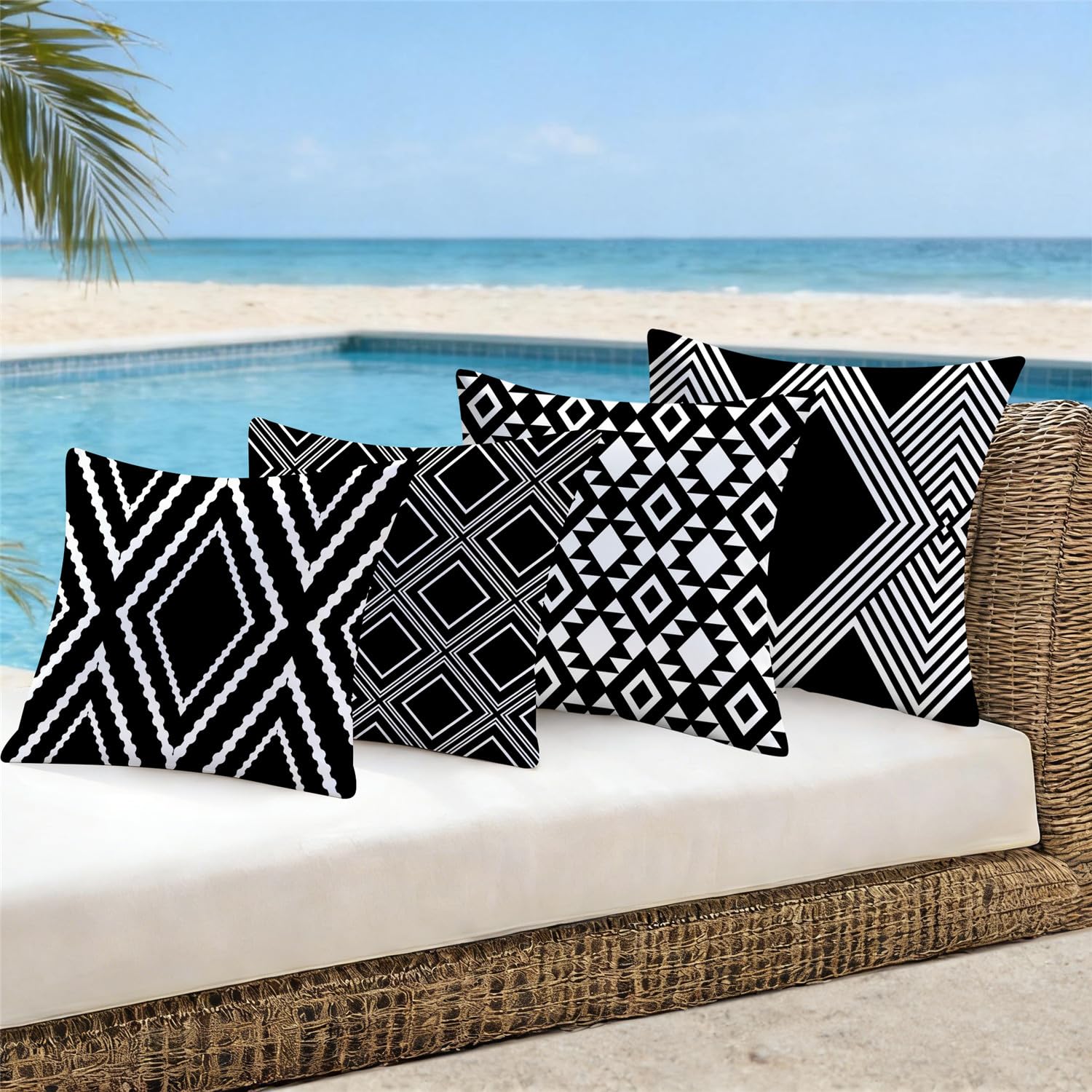 Nightwish waterproof polyester pillow cover protecting cushions from splashes and sun exposure.
