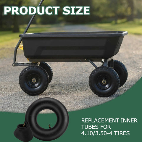 NIGOOLATA heavy-duty rubber inner tube fits lawn mowers for reliable performance