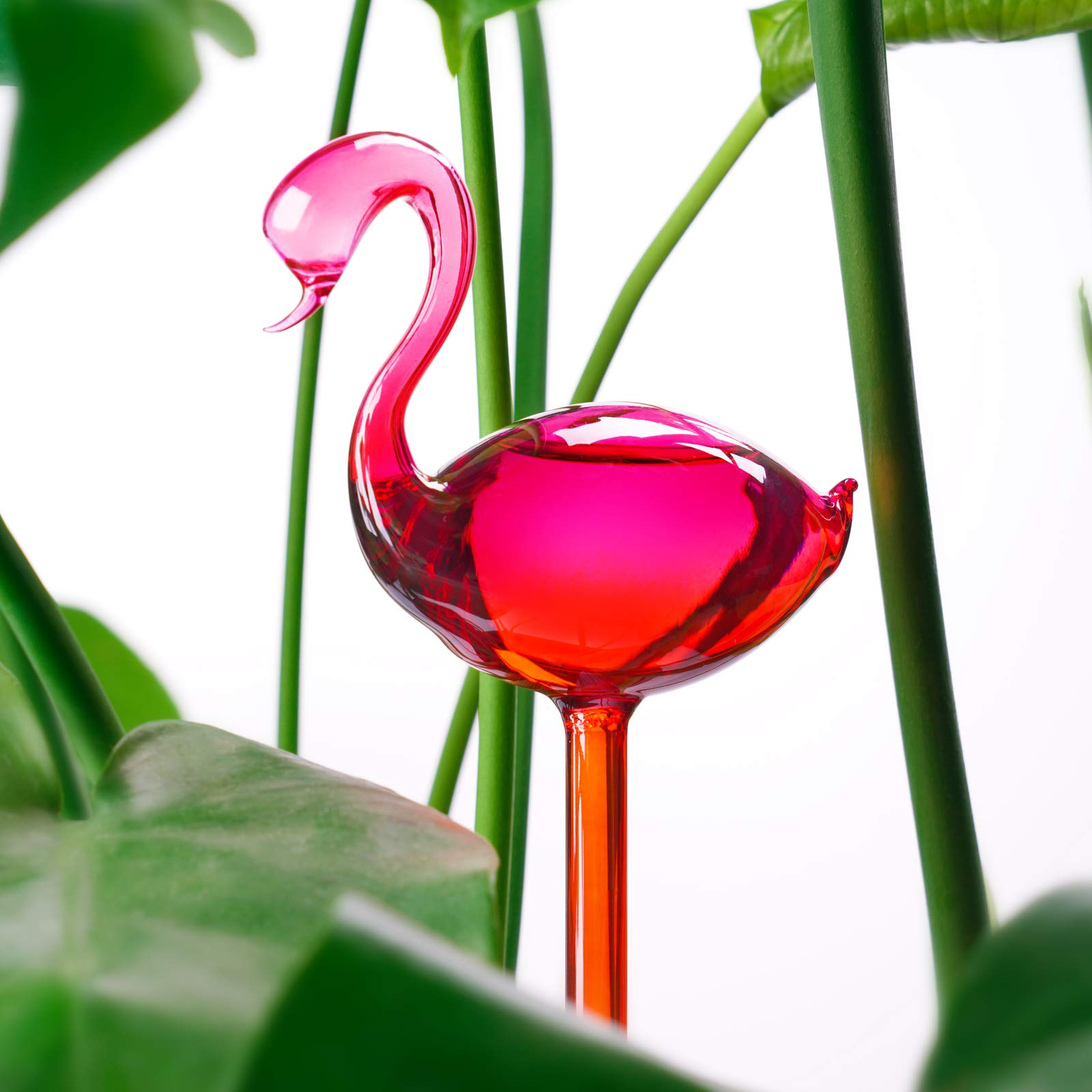 NiHome 95mL reservoir glass waterer supports longer-lasting plant moisture between refills