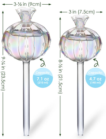 NiHome iridescent cactus watering bulb medium in decorative setup for care.