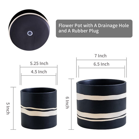 Nihow plant pot showing drainage hole for healthy watering and root care.
