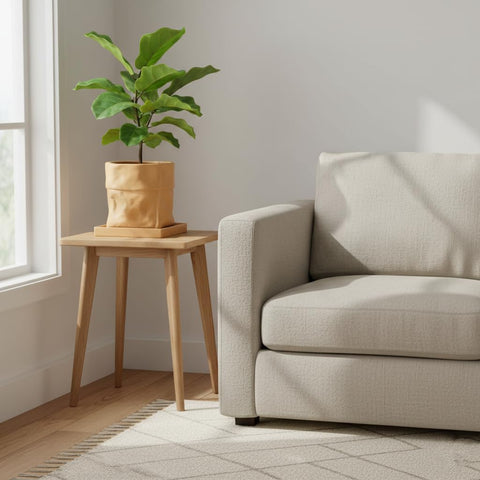 Nihow outdoor-friendly pot sits on patio amid greenery