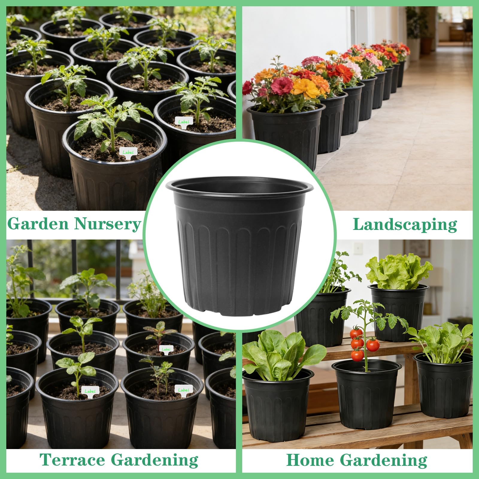 Niiiice drainage holes promote soil aeration and root health.