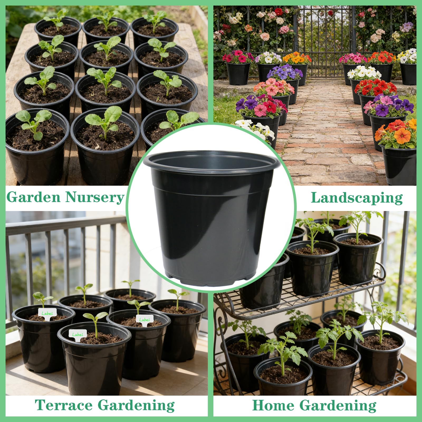 Niiiice lightweight reusable PP pots suitable for indoor and outdoor use