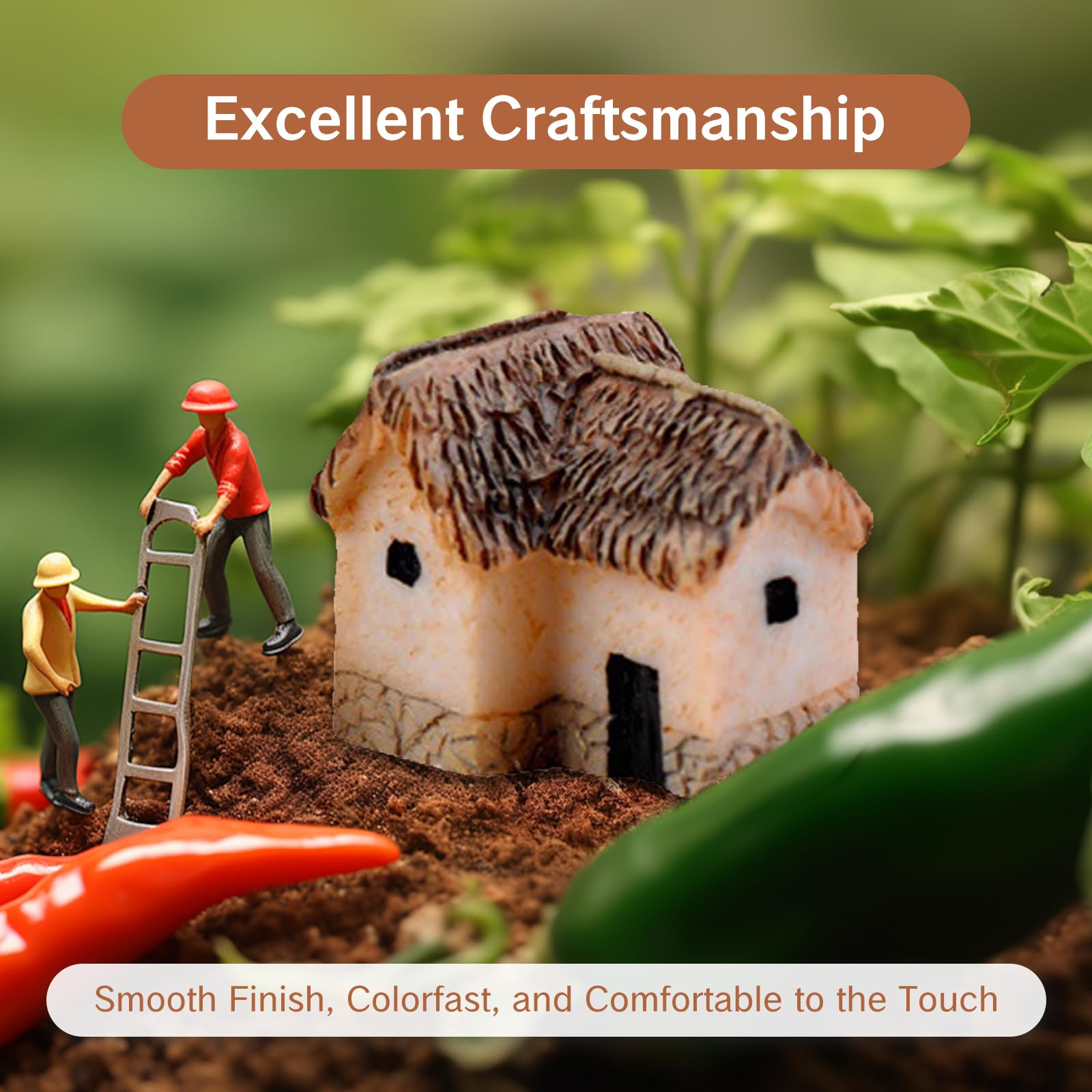NIIIYTYB decorative mini houses for cake toppers or shelf displays
