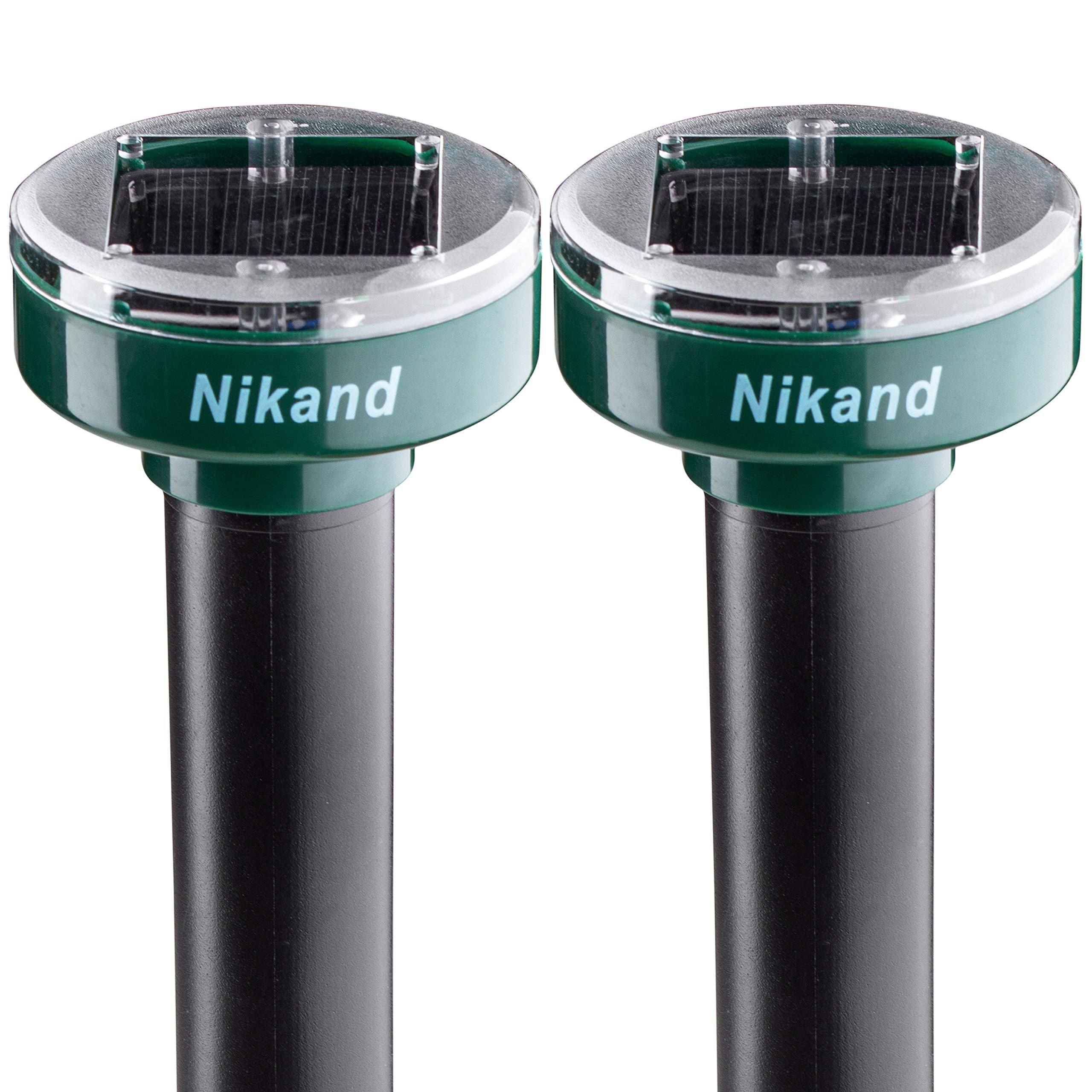 Nikand gopher repellent solar unit protects your lawn from burrowing pests.