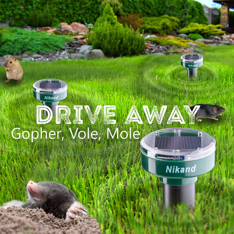 Nikand multi-stake installation supports even coverage across large lawns.