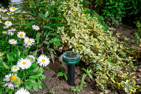 NIKAND pet-safe outdoor deterrent keeps kids and pets safe.