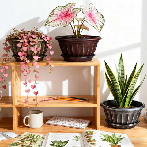 NIKONIKO bottom-support 165mm six-pack keeps pots stable and elevated.