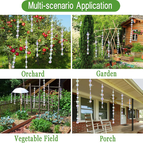 Nilioerup easy-install hanging discs with hooks for quick garden setup.