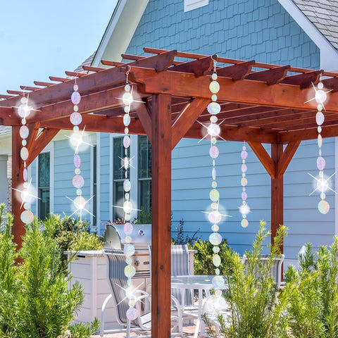 Nilioerup silver Reflective Disc Set deters common garden birds.