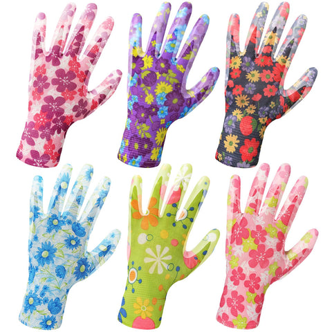 Nimalpal gloves with breathable latex coating for comfortable gardening