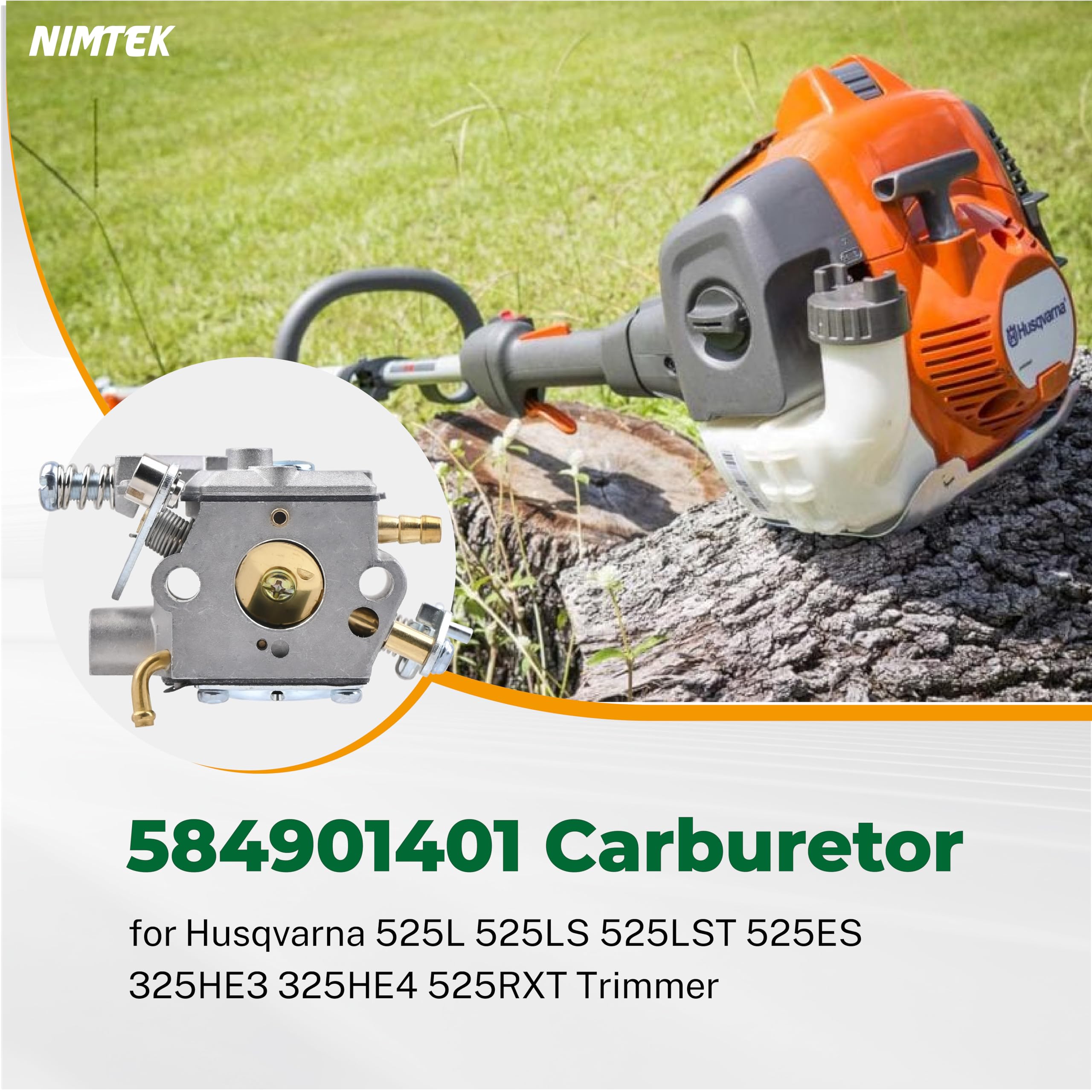 NIMTEK kit for Husqvarna 525LS, assembly view shows integrated parts for easier replacement.