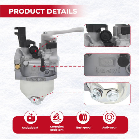 NIMTEK carburetor installed in a snowblower engine bay