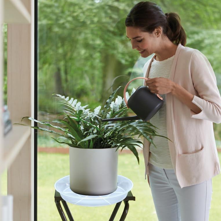 NIMYAU Heavy-Duty Plant Tray 12-Inch for indoor and outdoor use