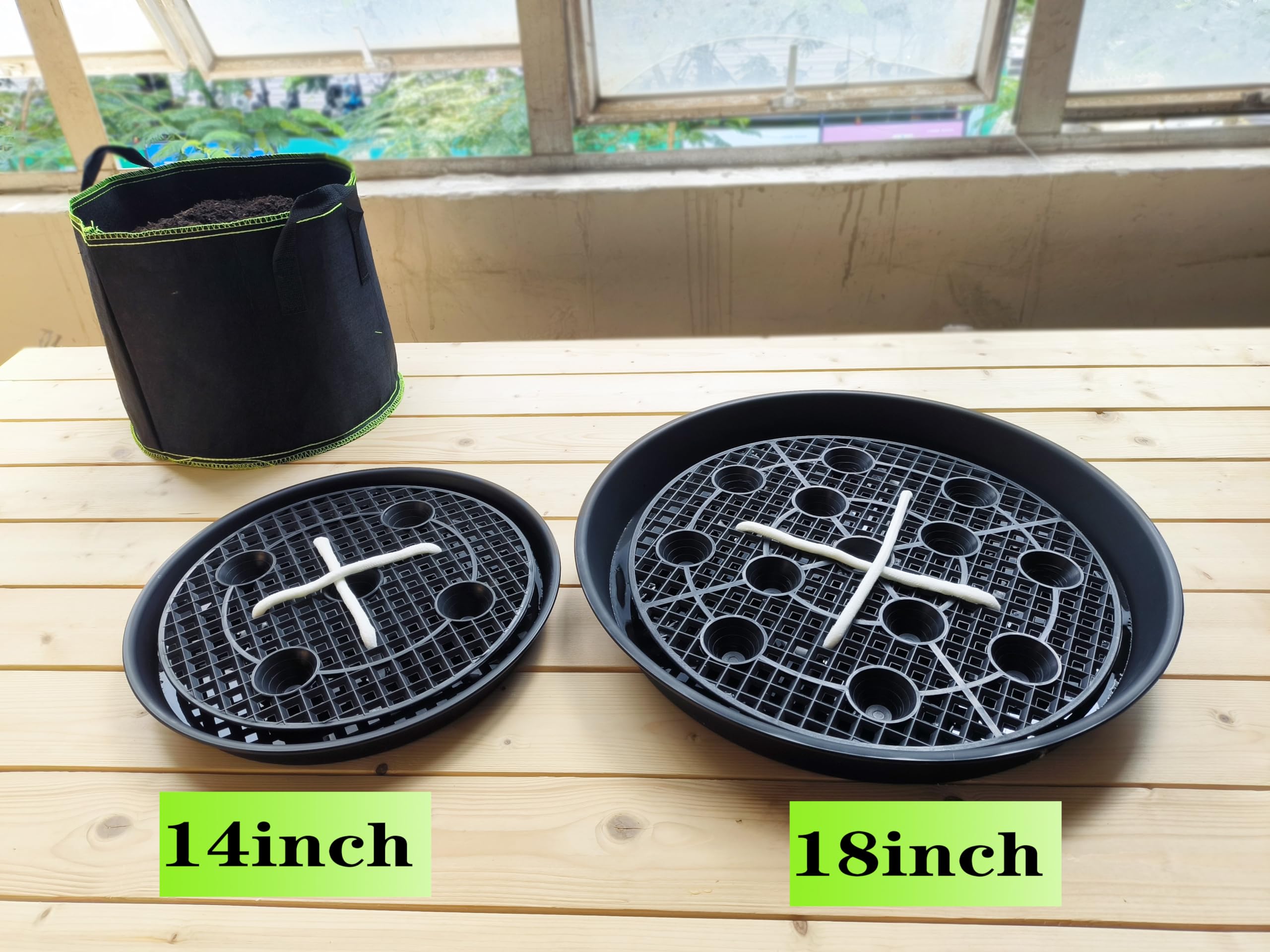 NIMYAU plant pot elevators keep containers off surfaces