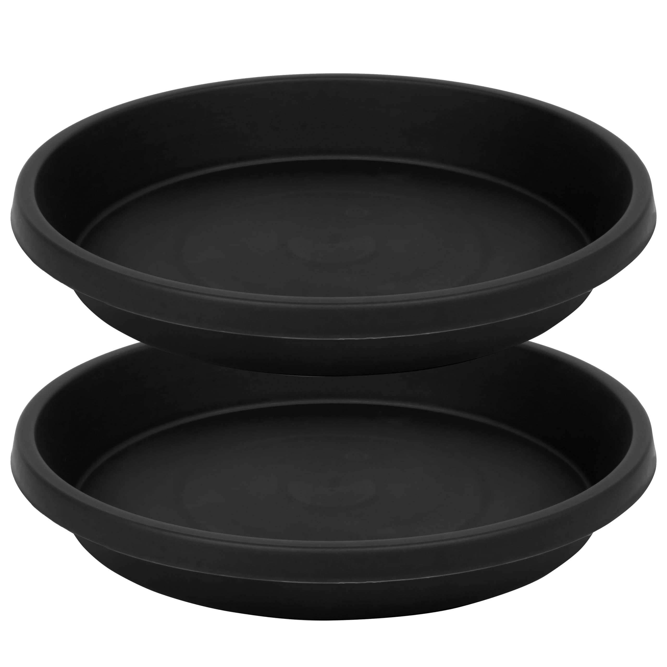 NIMYAU plant saucer with 16.8-inch outer diameter catches drips to protect floors.