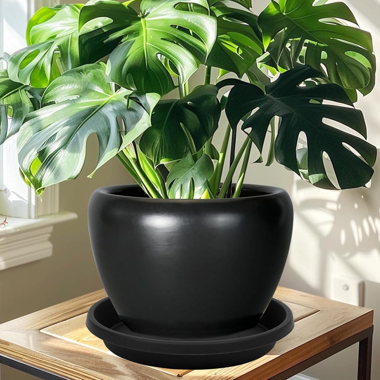 NIMYAU plant saucer easy to clean and maintain.