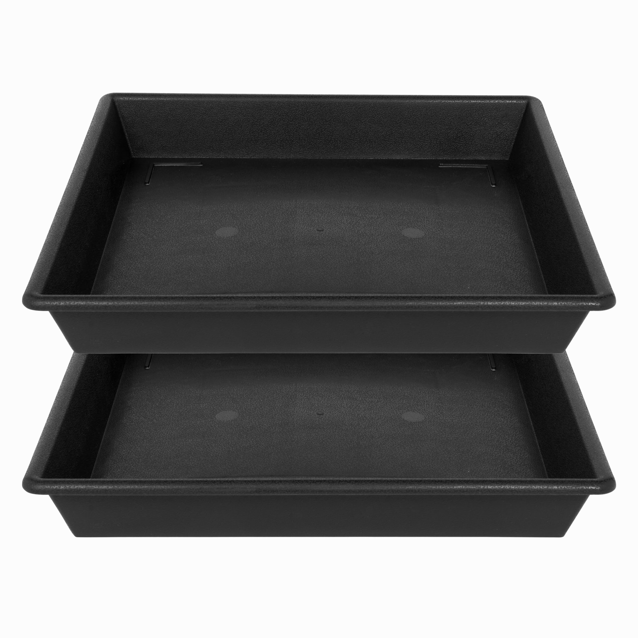 NIMYAU square plant saucer 18-inch top view catches excess water for indoor pots