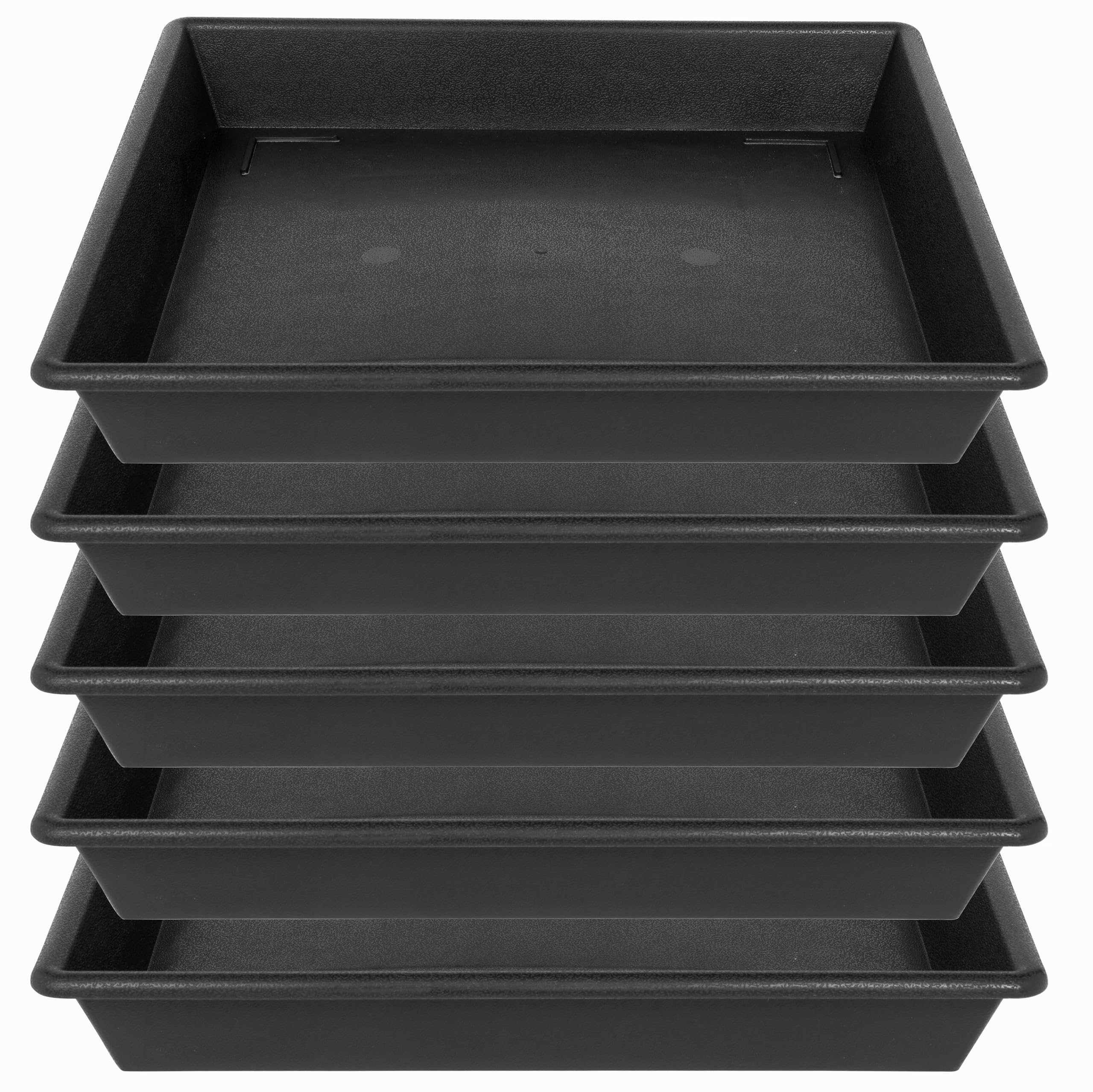 NIMYAU square saucer top view—sturdy 6-inch tray for indoor pots.