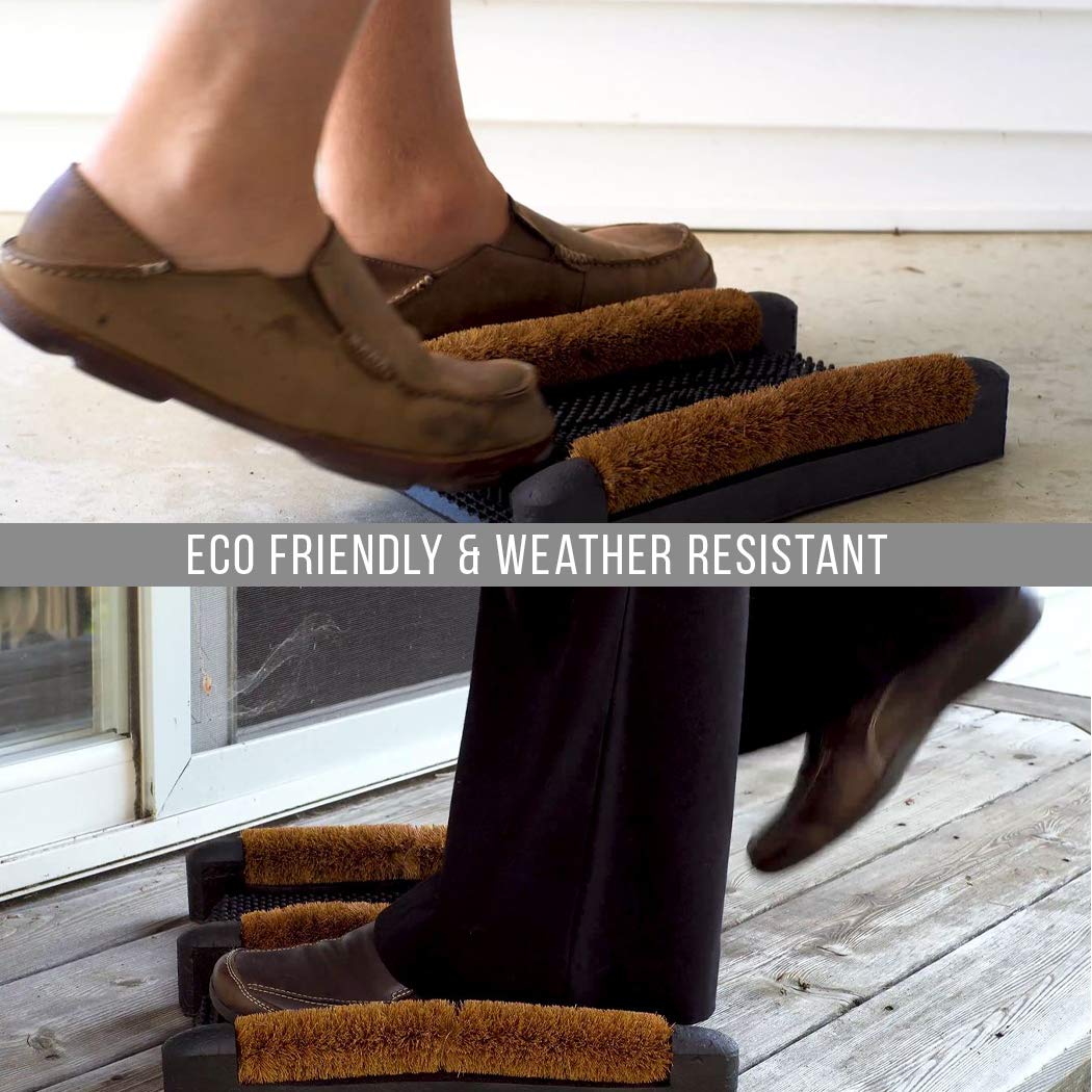 NINAMAR Built-in bristles clean shoe edges for a fresh outdoor-to-indoor transition during daily use.