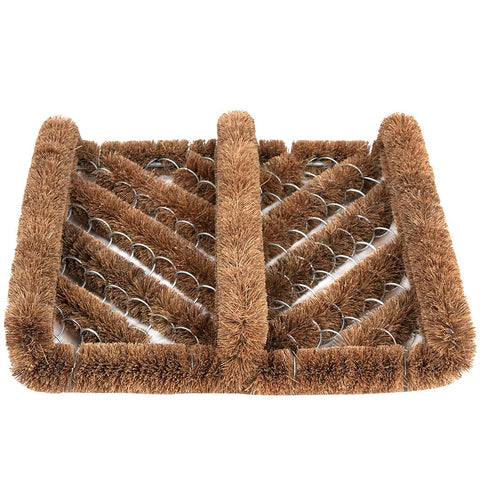 NINAMAR coir boot scraper in entryway illustrating clean shoe transition