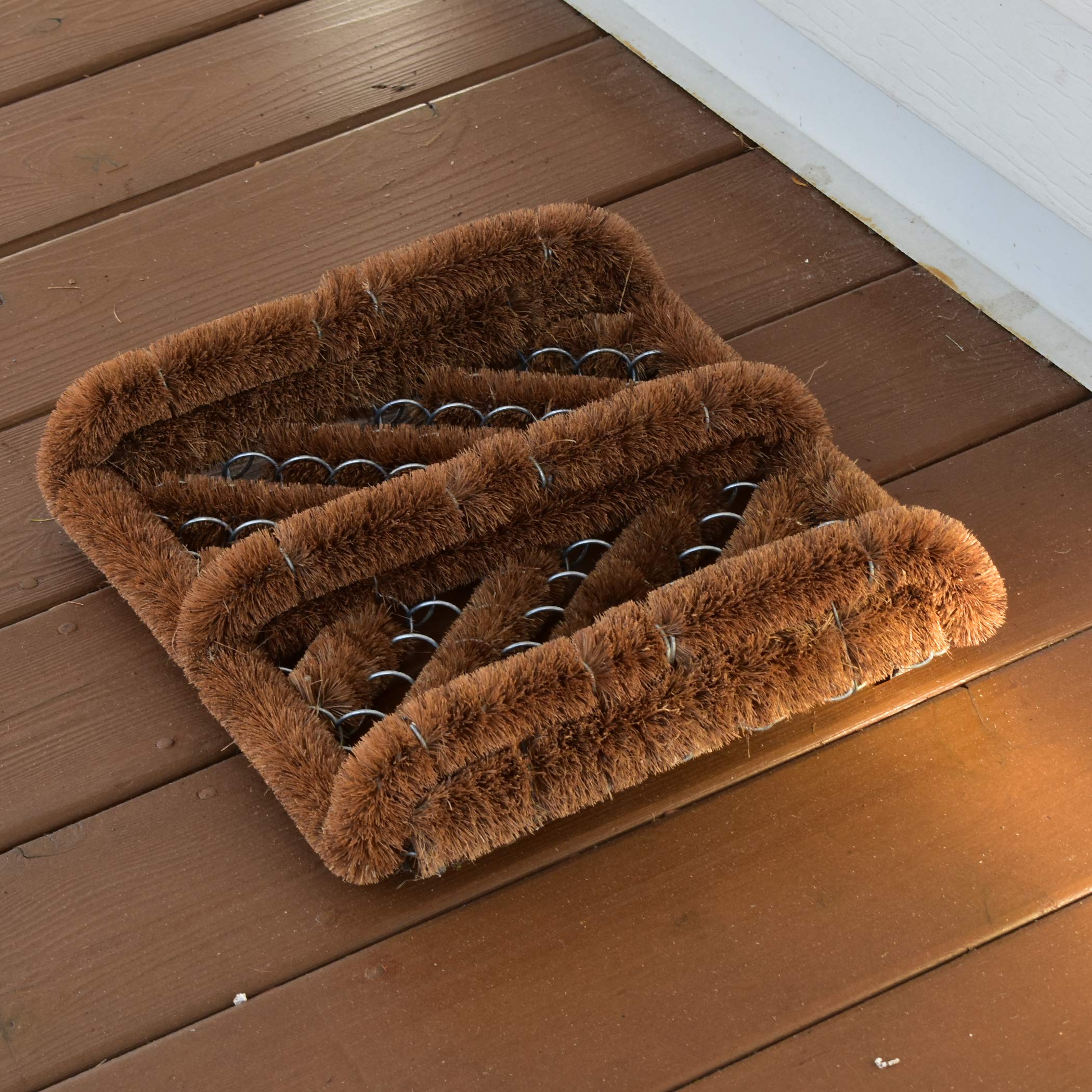 NINAMAR coir boot scraper mat near entrance for cleaner flooring
